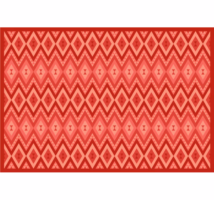 Red roller blind with ethnic vintage style - TenStickers