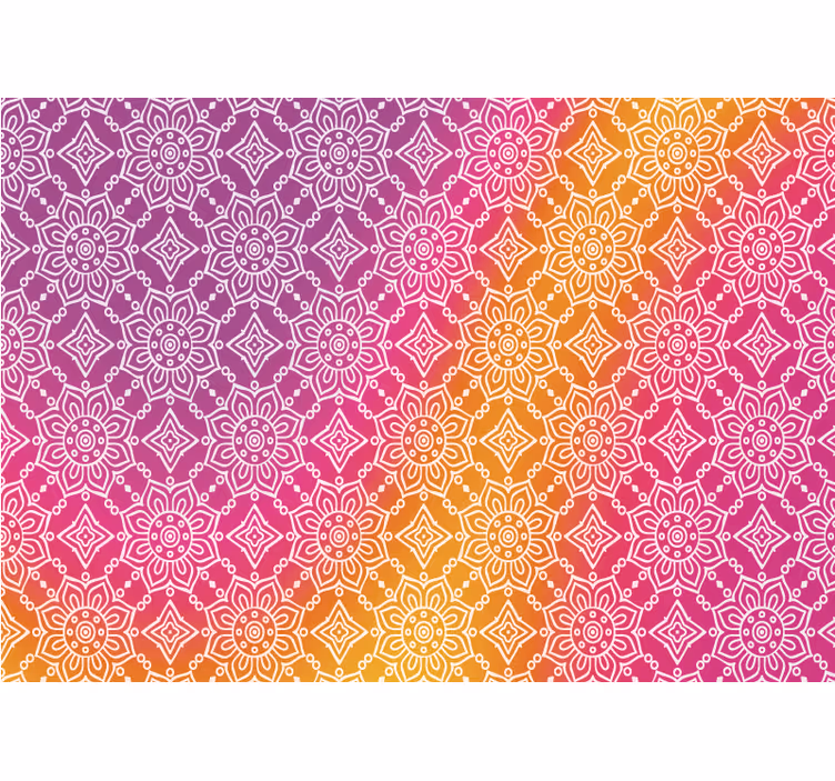 Outdoor roller blind with pink rustic pattern - TenStickers