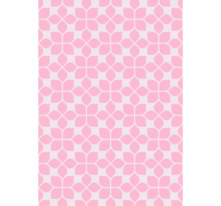 Outdoor roller blind in pink unique pattern - TenStickers