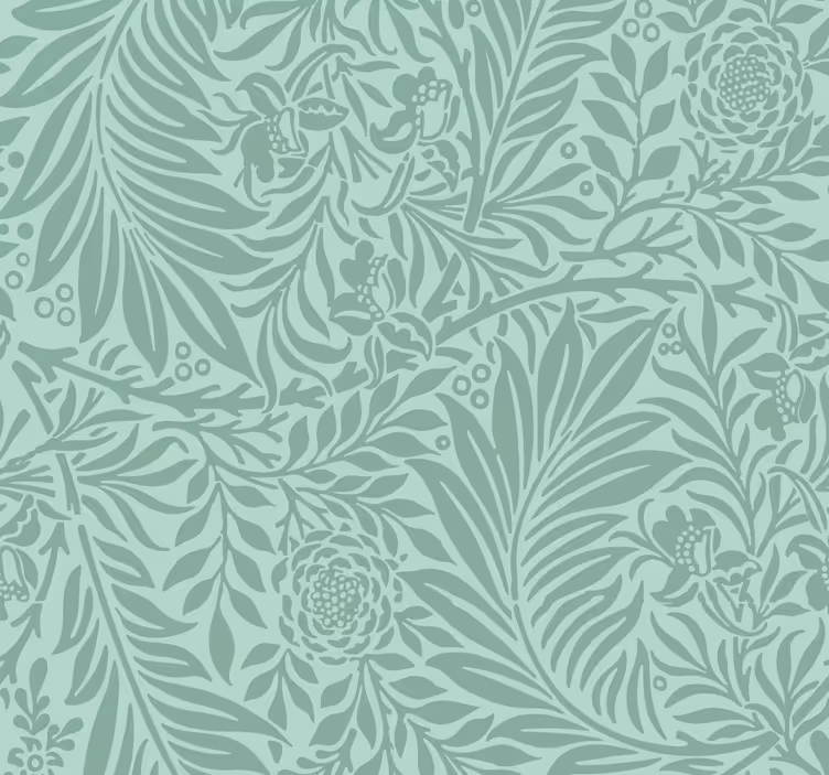 Outdoor roller blind mint green vintage pattern - TenStickers