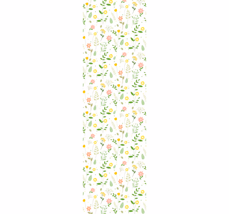 Outdoor roller blind with multicolor floral design - TenStickers
