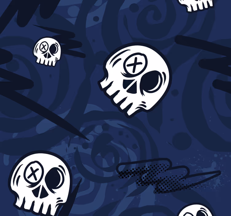 Teenage roller blind graffiti skull designs - TenStickers