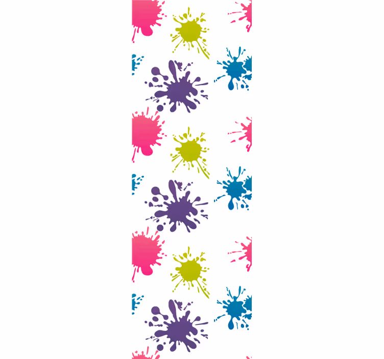 Teenage roller blind multicolor splash - TenStickers