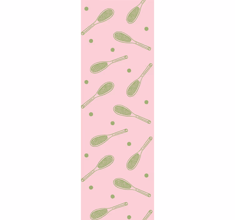 Teenage roller blind seamless tennis racket design - TenStickers