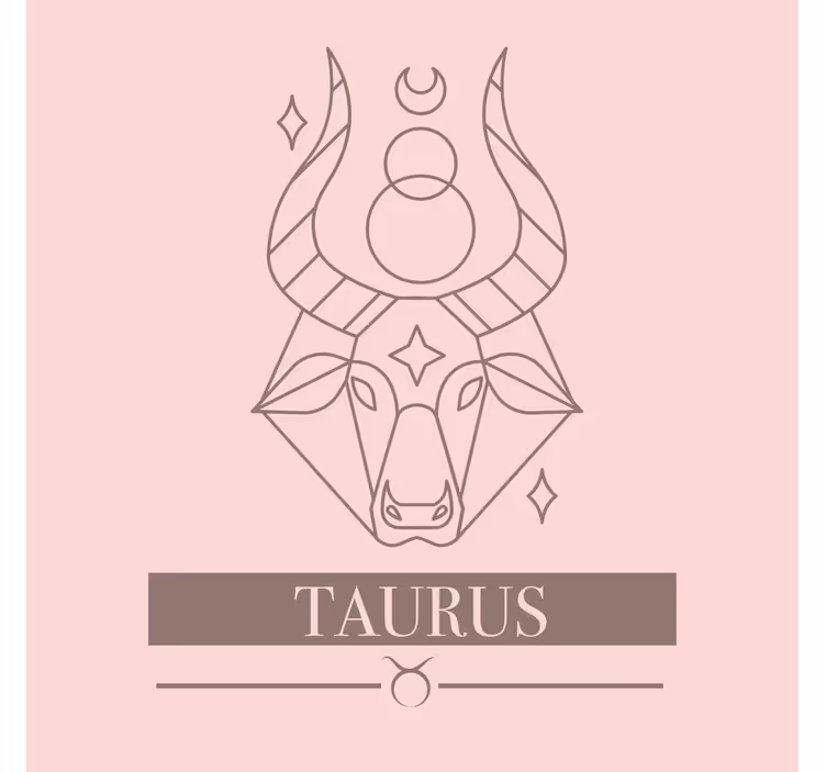 Bathroom roller blind taurus pink zodiac design - TenStickers