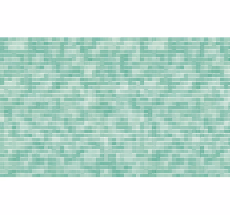 Bathroom roller blind with abstract square tile - TenStickers