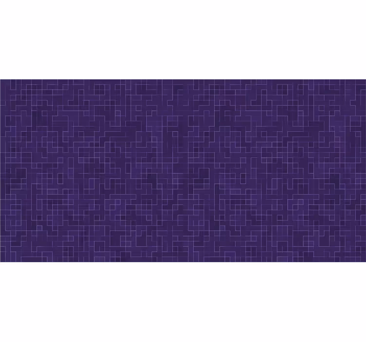 Bathroom roller blind in abstract purple mosaic - TenStickers