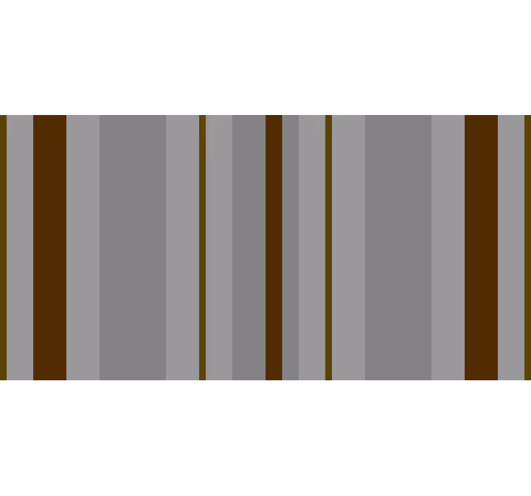Bathroom roller blind in gray and brown stripes - TenStickers