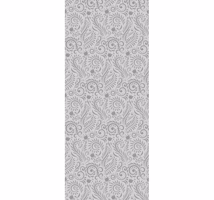 Traditional roller blind with vintage floral design - TenStickers