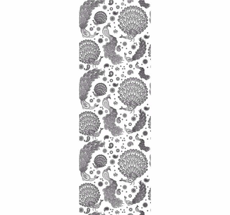 Traditional roller blind indian bird design - TenStickers