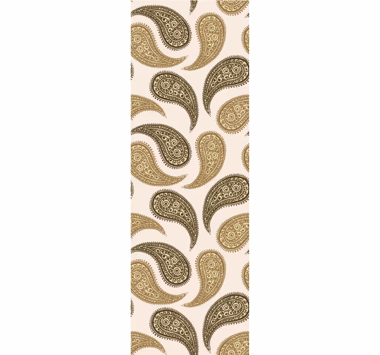 Traditional roller blind indian paisley design - TenStickers