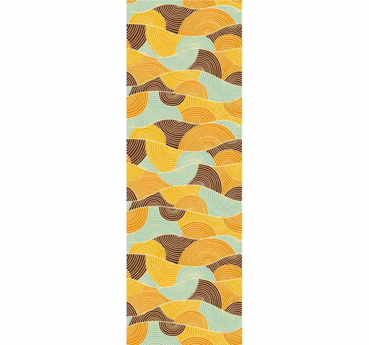 Traditional roller blind with psychedelic hippy patterns - TenStickers
