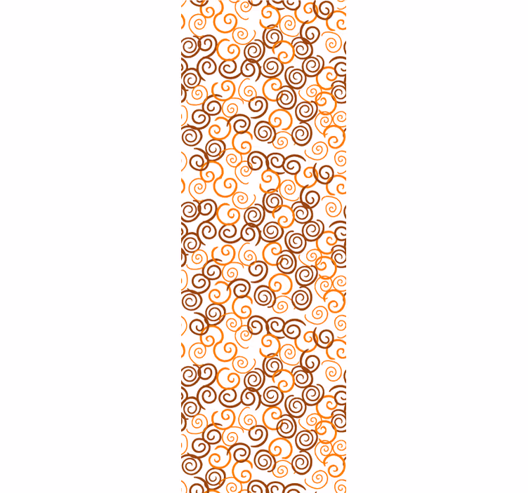 Traditional roller blind in two-tone psychedelic - TenStickers
