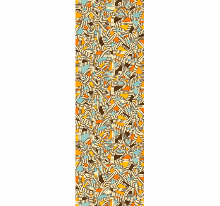 Traditional roller blind with thick pop strings - TenStickers