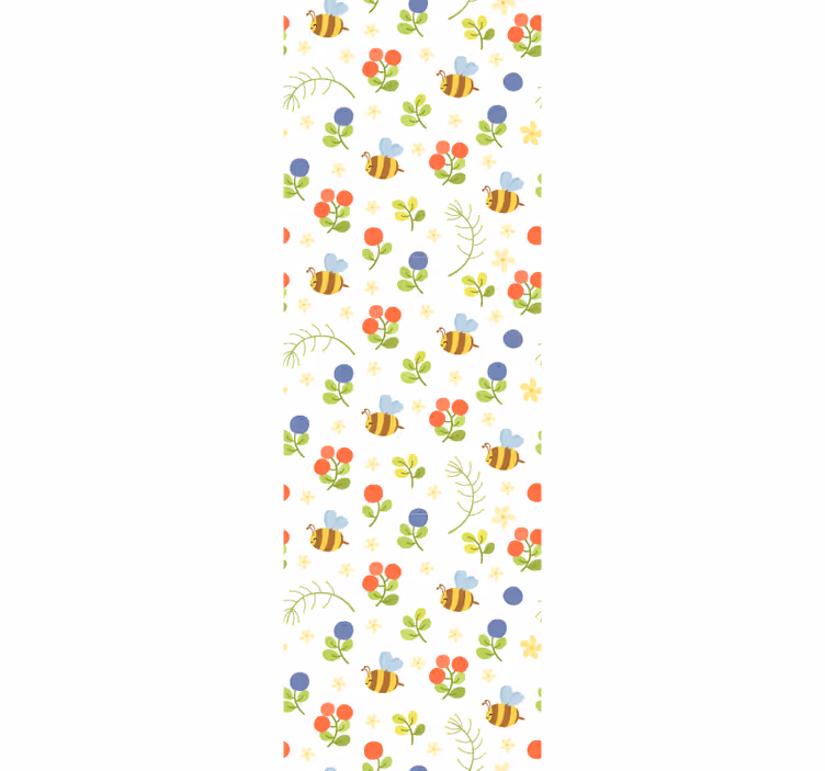 Cute design baby bees nursery roller blind - TenStickers