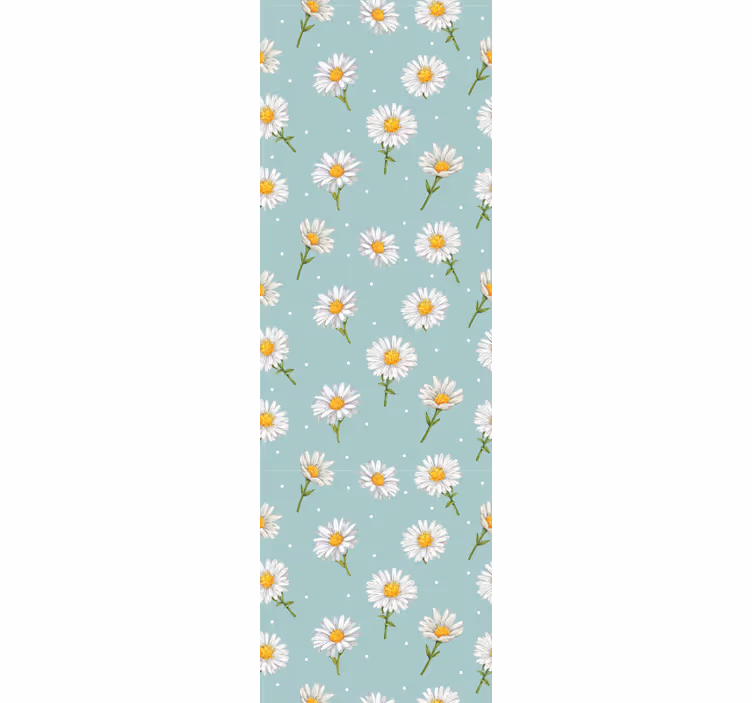 Hallway roller blind daisy flowers pattern - TenStickers