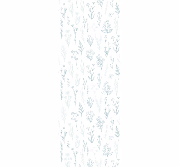 Hallway roller blind flower on white background - TenStickers