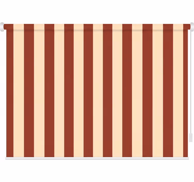 Hallway roller blind in red and beige tones - TenStickers