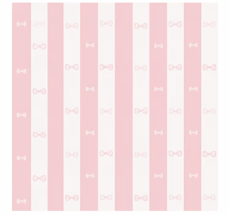 Pink roller blind with bow tie stripes - TenStickers