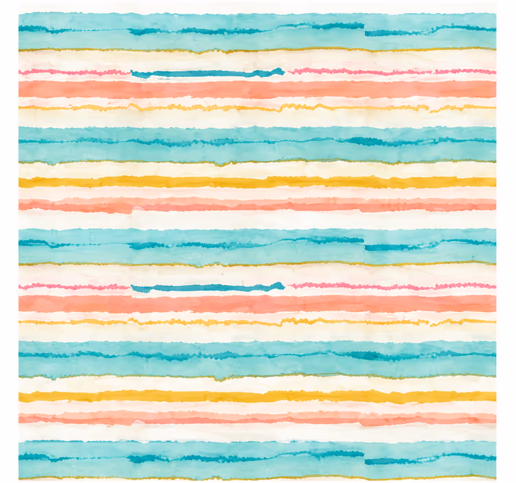 Kitchen roller blind width 250 stripes summer pattern - TenStickers