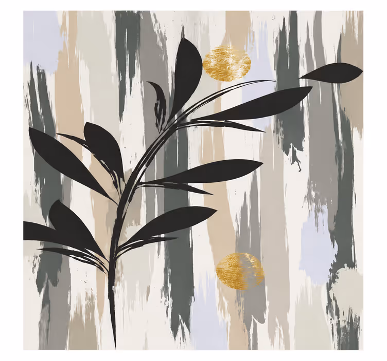 Bathroom roller blind in modern olive tree design - TenStickers