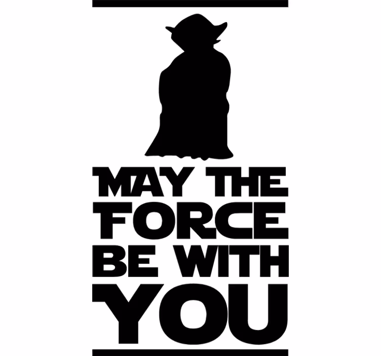 Movie roller blind yoda quote decorative vinyl - TenStickers