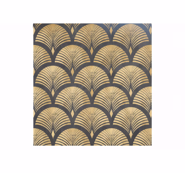 Master bedroom roller blind with luxurious fan design - TenStickers