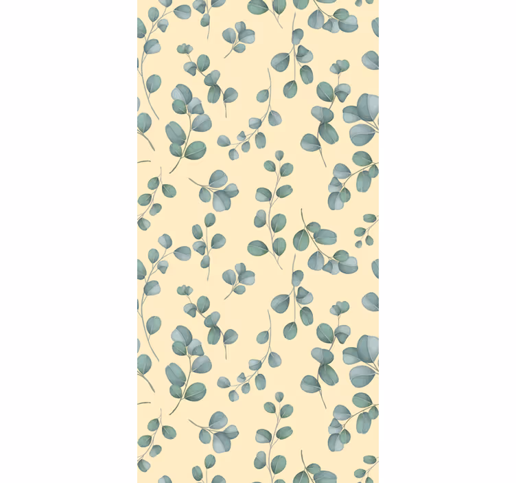 Eucalyptus Leaf Pattern roller blind flowers - TenStickers