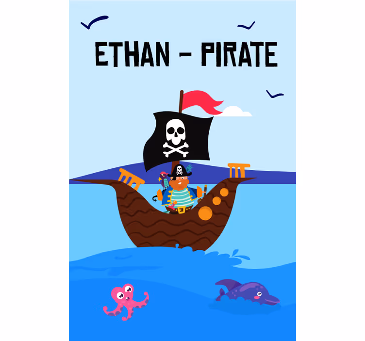 Pirate Adventure Seascape custom roller blind - TenStickers