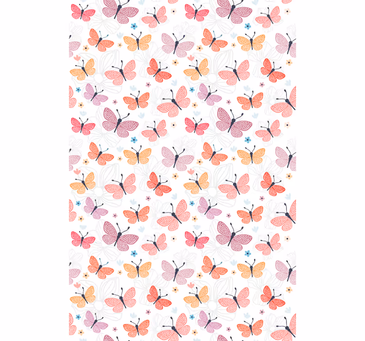 Butterfly roller blind with butterfly pattern - TenStickers