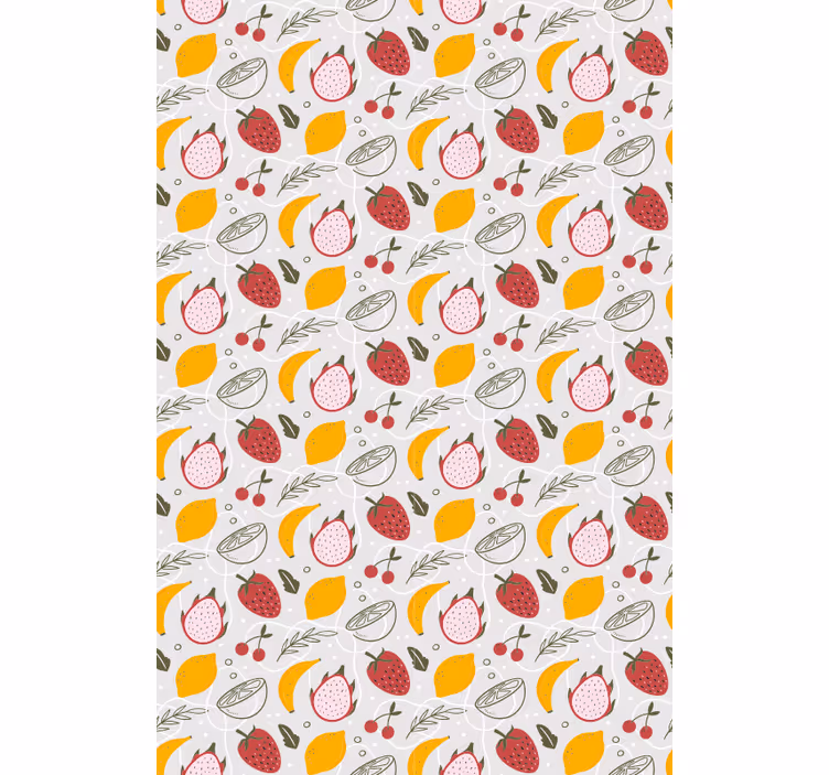 Citrus Fruit Pattern roller blind fruits - TenStickers