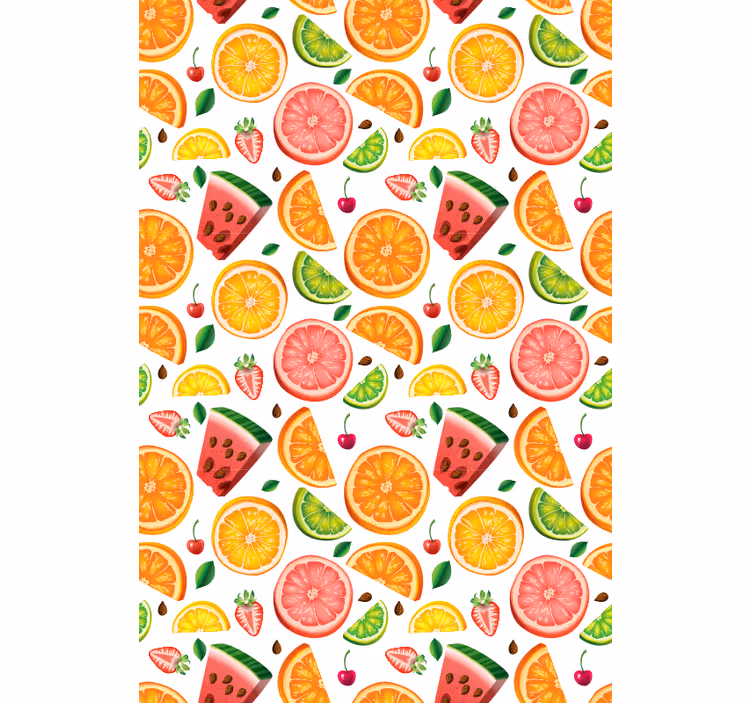Citrus Watermelon Pattern roller blind fruits - TenStickers