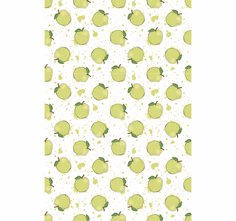 Green Apple Array roller blind fruits - TenStickers