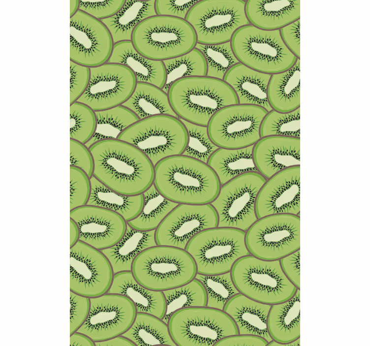 Sliced Kiwi Pattern roller blind fruits - TenStickers