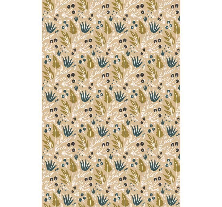 Flowers Classic roller blind - TenStickers