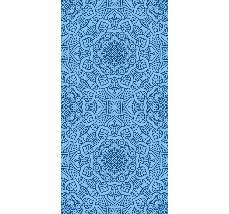 Blue mandala Zen theme blind - TenStickers
