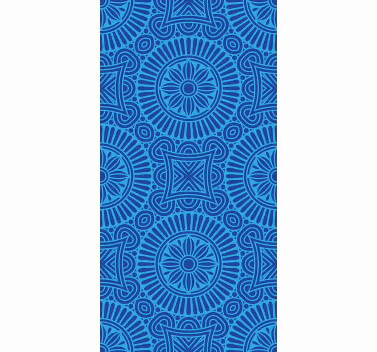 Mandala blue tones Zen blind - TenStickers