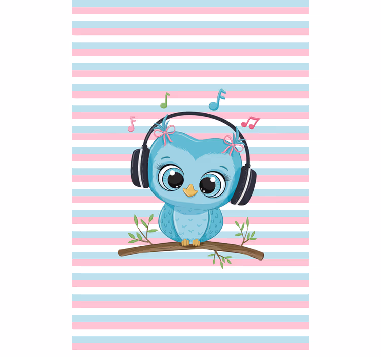 Musical owl Childrens blind - TenStickers