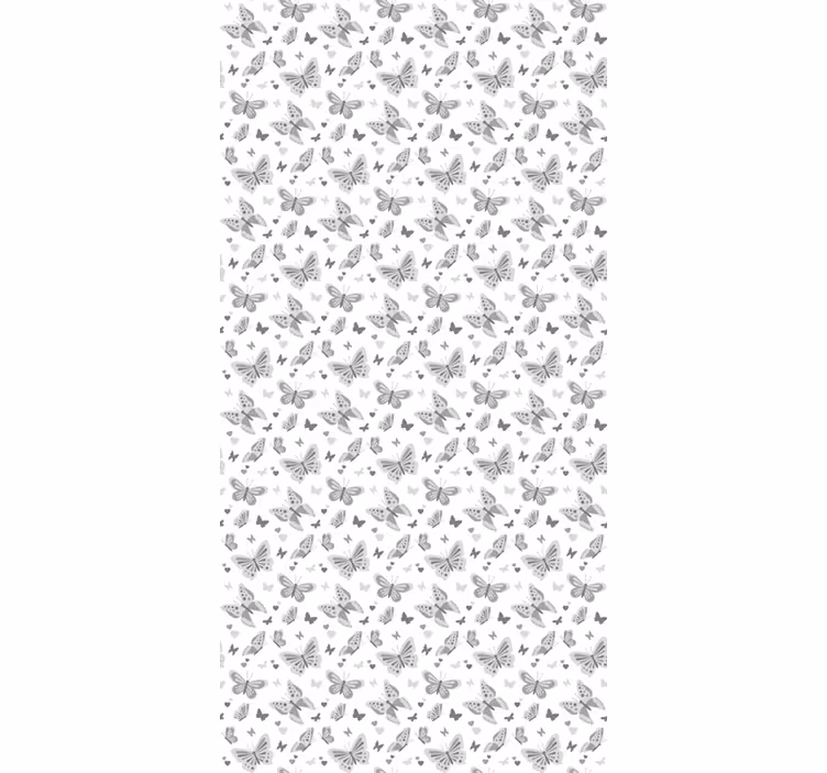 Gray Pattern butterfly roller blind - TenStickers