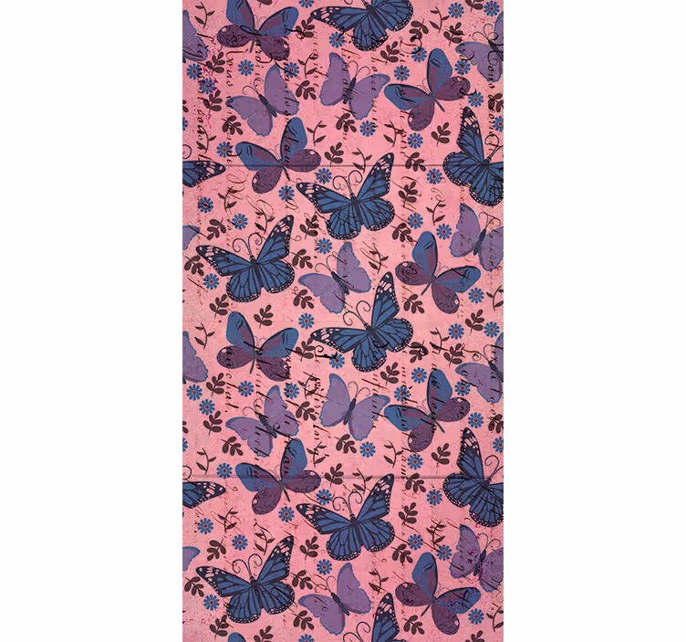 Purple tones Butterfly blind - TenStickers