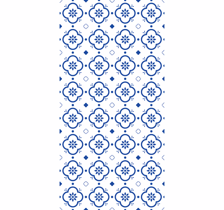 Blue tiles effect pattern blind - TenStickers