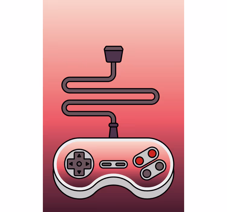 Red Controller geek roller blind - TenStickers