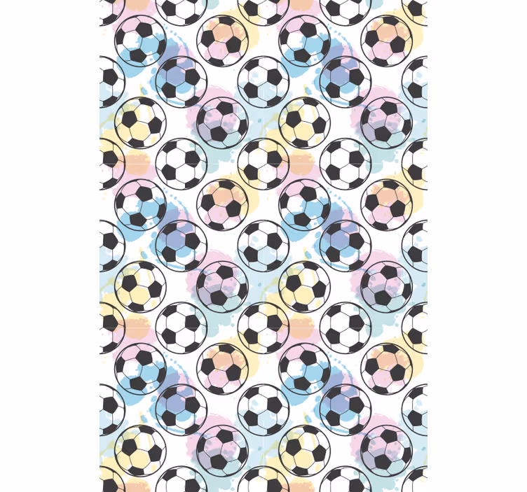 Colorful Balls football roller blind - TenStickers