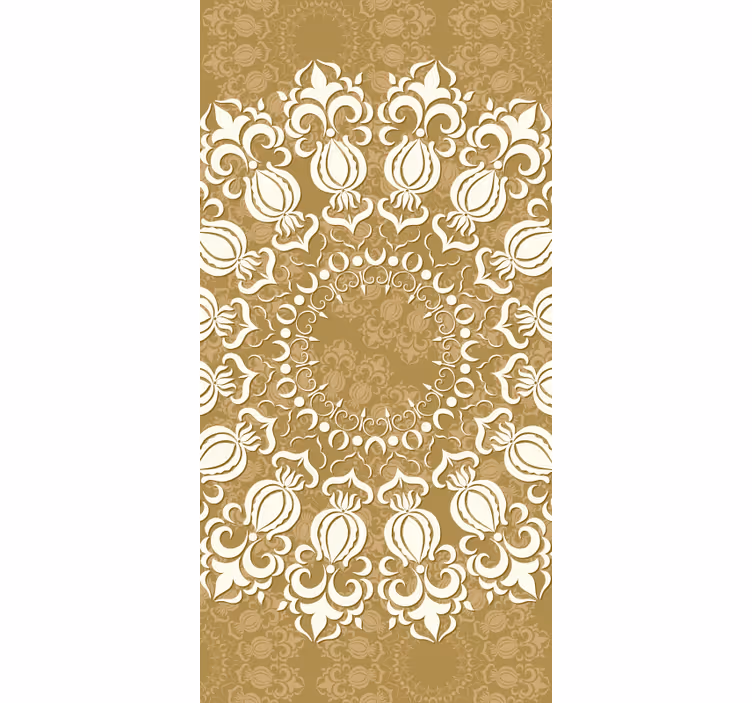 Ornamental round lace Living room roller blind - TenStickers