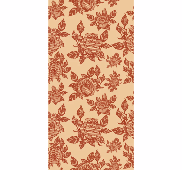rose lace design Living room blind - TenStickers