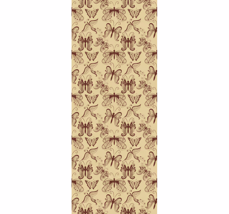Butterfly roller blind with intricate butterfly design - TenStickers