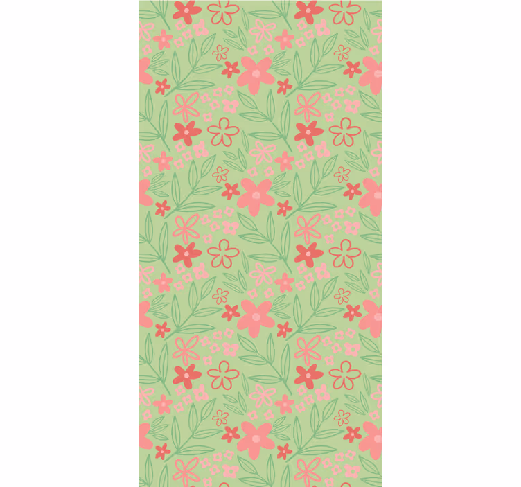 Charming Floral Theme roller blind flowers - TenStickers