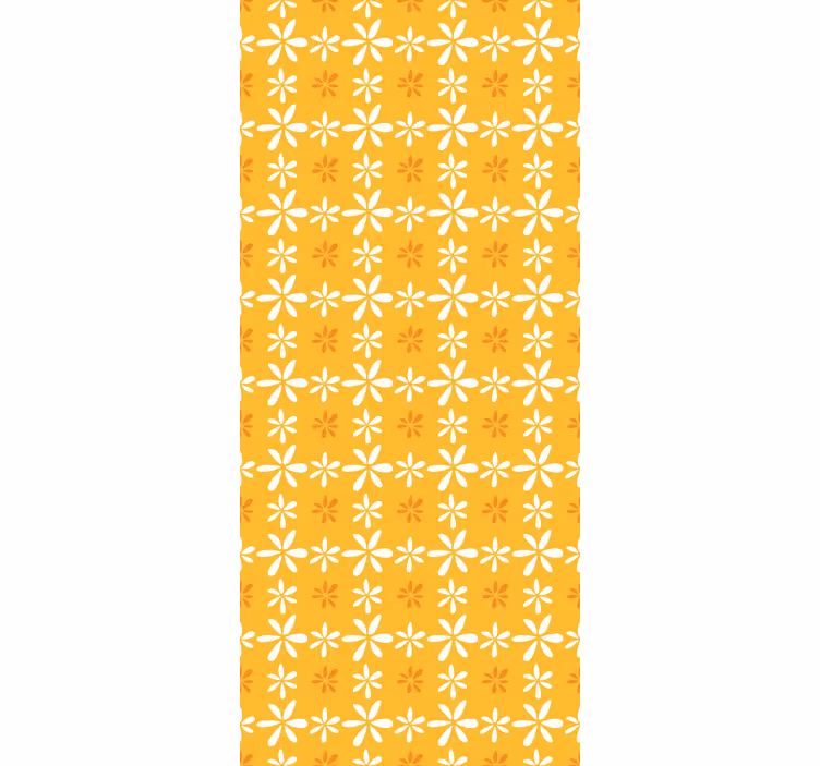 Floral Sunshine Pattern roller blind flowers - TenStickers
