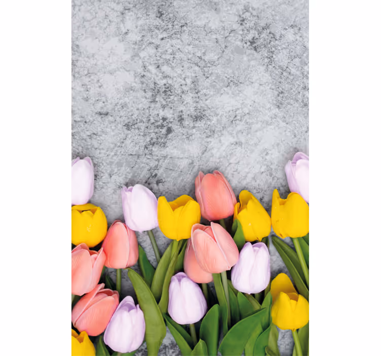 Vibrant Tulip Bloom roller blind flowers - TenStickers
