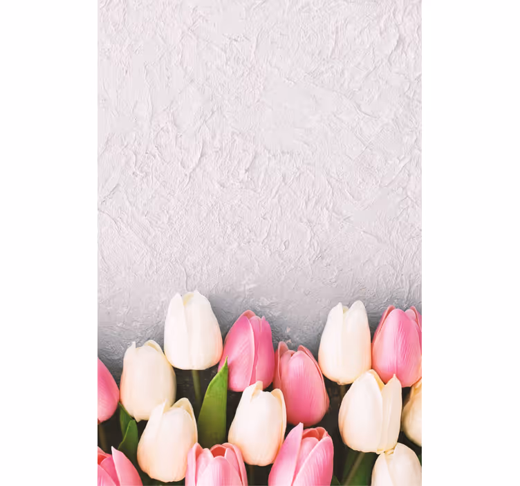 Tulip Blossom Arrangement roller blind flowers - TenStickers